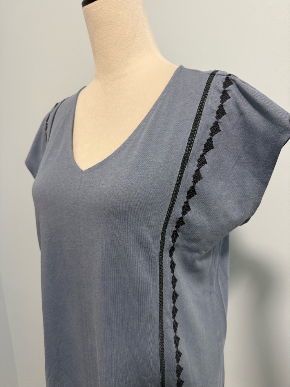 J Jill Pure Jill Embroidered Sleeveless Light Blue Dress Size S/M - Picture 3 of 10